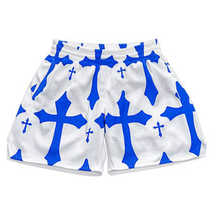 Pantalones Cortos de Malla Urbanos con Logotipo Personalizado para Hombre, Moda Urbana, Baloncesto, 100% Poliéster, Secado Rápido, Transpirables, Fábrica OEM ODM - Product Image 1