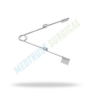 Retractor de Resorte Grieshaber 3x3 con Puntas Cónicas, Retractor Quirúrgico, Instrumento de Microcirugía, Acero Inoxidable - Product Image 3