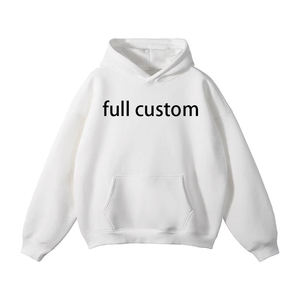 Sweat à capuche personnalisé vierge pour hommes et femmes, sweat-shirt à capuche en polaire surdimensionné, OEM ODM, marque privée, sweat à capuche en coton - Product Image 1