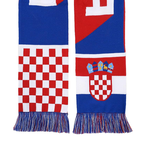 Écharpe de supporter de football personnalisée en polyester tricoté jacquard double face pour adultes et enfants, idéale pour l'automne et les équipes sportives – Fournisseur fabricant - Product Image 3