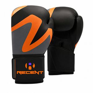 Guantes de Boxeo Sanda de Cuero Genuino para Entrenamiento Profesional, con Logotipo Personalizado, Cierre de Gancho y Bucle, Correa de Muñeca Ajustable, Tela de Paracaídas Coreana - Product Image 1