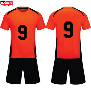 ชุดเสื้อฟุตบอลแบบซับลิเมชั่นสั่งทำพิเศษ INDEX SPORTSWEAR สีขาวไล่เฉดสีส้ม คอกลม แขนสั้น สำหรับผู้ใหญ่ ระบายเหงื่อได้ดี - Product Image 4