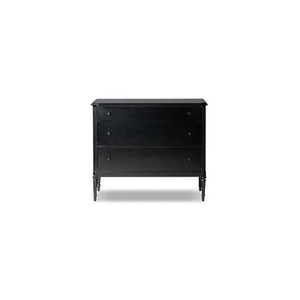 Commode Morgan en teck massif de haute qualité avec finition noire pour usage intérieur. - Product Image 2