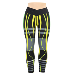 Compre Leggings Deportivos de Cintura Alta para Mujer, Sublimados, al por Mayor, para Correr, Gimnasio, Fitness, Yoga - Product Image 2