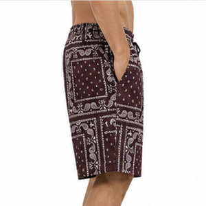 High Quality 100% Polyester Knitted Fabric Plus Size Mid Breathable Solid Drawstring Sublimation <b>Shorts</b> Classical Trends Front - Product Image 4
