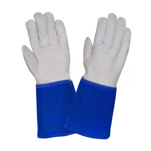 Gants de sécurité en cuir de chèvre et de vache de qualité supérieure, résistants à l'abrasion, pour la soudure TIG, la construction et la lutte contre les incendies - Product Image 5