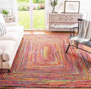 Alfombra Antideslizante Ecológica Hecha de Yute con Material de Algodón Incorporado para Dormitorio y Sala de Estar - Product Image 6