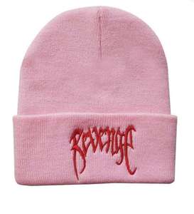 Revenge Embroidery Beanie Hat Unisex Street Style <b>Winter</b> <b>Cap</b> 100% Acrylic Knitted Skull <b>Cap</b> Casual Fashion Adult - Product Image 2
