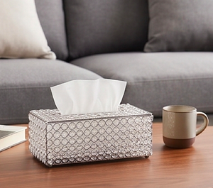 Organisateur de vaisselle en métal et cristal, porte-serviettes décoratif, idéal pour le rangement de la vaisselle à la maison et au restaurant - Product Image 3