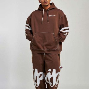 Chándal Ligero al por Mayor con Capucha Verde Personalizado, Manga Larga, 100% Algodón, Estampado de Letras, Unisex, Ropa Casual de Otoño - Product Image 5