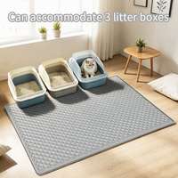 Alas Kucing Anti-Slip Anti-Tumpah dari Silikon Food-Grade yang Dapat Dicuci, Tahan Air, Mudah Dibersihkan, Desain Ringan