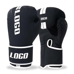 Gants de boxe en cuir véritable imperméables de haute qualité, les plus vendus, avec sangle de poignet réglable et fermeture auto-agrippante - Product Image 1