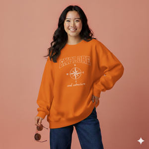 Sweat-shirt oversize pour femme, teinture pigmentée vintage, coupe carrée, poids moyen, confortable, style streetwear - Product Image 1