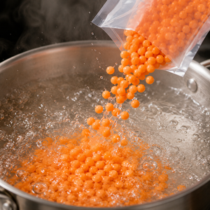 KEI FU ไข่มุกไต้หวันรสส้ม วัตถุดิบชงชาไข่มุก 3 กก. ได้รับการรับรองฮาลาล/HACCP - Product Image 4