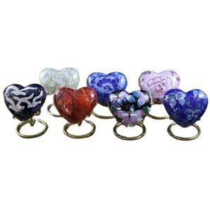 Best Selling High Quality Metallic Heart Shaped Small Keepsakes Cremation Urn <b>for</b> Human <b>Ashes</b>-Customizable Design Capacity Uzair - Product Image 1