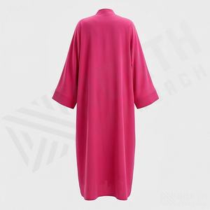 ชุดอาบายะห์สำหรับสตรีมุสลิม คุณภาพสูง ดีไซน์หรูหรา พร้อมเข็มขัดรัดเอว แขนยาว ผ้าชีฟองเนื้อนุ่ม ผลิตตามสั่ง แฟชั่นสุภาพเรียบร้อย - Product Image 2