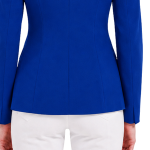 <b>Royal</b> <b>Blue</b> Equestrian <b>Jacket</b> <b>for</b> <b>Women</b> Slim Fit Riding Blazer Elegant Horse Riding Competition Coat Custom OEM Wholesale Fashion - Product Image 6