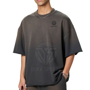 เสื้อยืดผู้ชายพิมพ์ลายผ้าฝ้าย 100% ทรงหลวม แขนสั้น ราคาประหยัด ระบายอากาศได้ดี น้ำหนักเบา ลายซันเฟด - Product Image 5