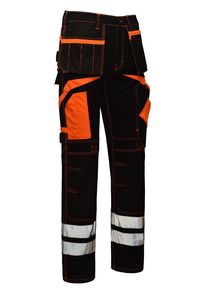กางเกงทำงานผู้ชายแบบสะท้อนแสง รุ่น Hi Vis  ผ้าเนื้อนุ่ม ทนทาน หลายกระเป๋า ดูแลรักษาง่าย พร้อมแถบสะท้อนแสง - Product Image 3