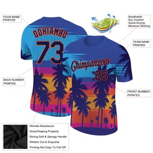 Camiseta Deportiva de Poliéster Sublimada Personalizada al por Mayor, Uniforme de Equipo Transpirable de Secado Rápido, Ropa de Entrenamiento - Product Image 3