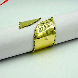 Accessoires décoratifs en métal, design simple et élégant, anneau de serviette fait main, style luxueux, anneau de serviette royal - Product Image 6