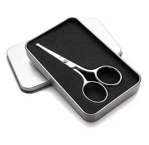 Ciseaux à cuticules carrés courbés en acier inoxydable de haute qualité, personnalisés, multicolores, à pointe fine, outil de beauté pour la manucure - Product Image 1