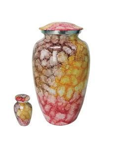 Urne funéraire élégante en laiton - Nature spirituelle, cendres humaines, commémoration, écologique, durable, élégante, fournitures funéraires pour honorer les êtres chers - Product Image 4