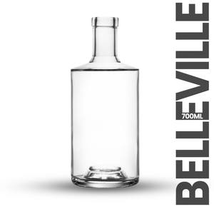 Botellas de Vidrio Transparentes Estándar CF Impresas Personalizadas de 750 ml, 1 L, 1.75 L, 700 ml, 375 ml, 500 ml para Vodka, Ron, Whisky con Tapón de Corcho - Product Image 6