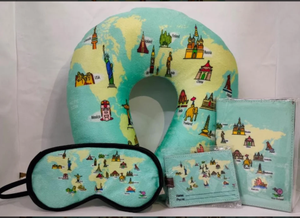 Oreiller de voyage personnalisé imprimé, oreiller de voyage en forme de U personnalisé, oreiller de voyage avec nom imprimé, oreiller imprimé par sublimation - Product Image 2