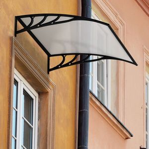 Tettoia per Porta e Finestra in Policarbonato 40 x 40 Pollici, Tenda da Sole Premium per Protezione dalle Intemperie - Product Image 5