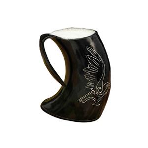 Handmade Natural Horn Mug & Coffee Mug | Rustic Buffalo Horn <b>Glasses</b> for <b>Beer</b>, Drinks & Home Decor - Product Image 2