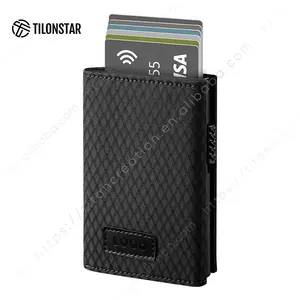 Tilonstar tvc302f tùy chỉnh thẻ tín dụng trường hợp không thấm nước Trifold Wallet Slim chủ thẻ tín dụng RFID