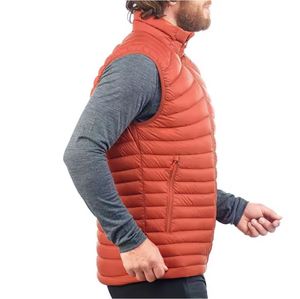 2026 Latest Wholesale High Quality Custom Made Mens Winter Polyester Filled Puffer Vest Quilted Sleeveless Waistcoat PU Leather - Product Image 5