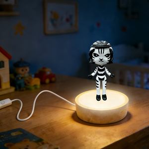 Lámpara LED 3D con Forma de Zebra, Luz Nocturna con Cable USB Tipo A, Control de un Botón, Tamaño Pequeño, Brillo Suave para Decoración de Dormitorio y Regalo - Product Image 4