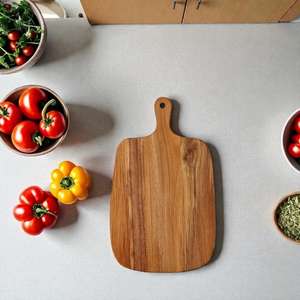 Tabla de cortar y bandeja para servir de bambú MS Handicraft, duradera, rectangular, de 12 mm de grosor, apta para lavavajillas, modelo MS-WC-001 - Product Image 1