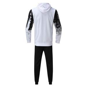 Conjunto Deportivo Oversize de Corte Holgado para Hombre, Mezcla de Algodón y Poliéster, Silueta Relajada, Sudadera con Cremallera Completa, Pantalones Jogger Holgados, Ropa Urbana - Product Image 4