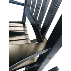 Mecedora de madera de polietileno resistente a la intemperie, porche exterior e interior, cubierta de patio, balancín, jardín, rodamiento de carga para patio trasero, 250 libras - Product Image 4