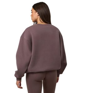 Sweat-shirt à col rond imprimé Plum Winter pour femme, coupe décontractée, pull oversize à manches longues, streetwear décontracté, confortable - Product Image 2