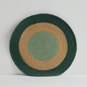 Set de table décoratif tissé en fibres naturelles, tapis de table personnalisé, vente en gros, fait main, style bohème, artisanat vietnamien - Product Image 2
