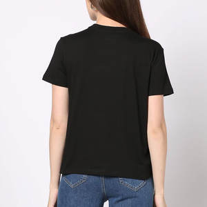 Camiseta de algodón suave de manga corta para mujer, cuello redondo, cómoda, ligera, estilo veraniego. - Product Image 3