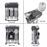 Système de filtration d'eau par osmose inverse 100 GPD 0,32 LPM, purificateur compact sous évier, connexion rapide, auto-remplissage pour usage domestique