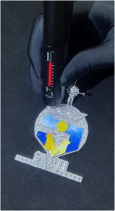 Colgante Personalizado con Nombre en Moissanita VVS, Pasa el Test de Diamantes, Estilo Hip Hop, Plata 925, Corte Redondo, Letra Inicial, Joyería Fina para Hombre - Product Image 2