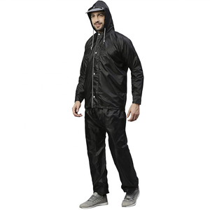 <b>Rain</b> Suit Professional Lightweight Rainwear <b>Jacket</b> and Pants Set Waterproof Design OEM Bulk - Product Image 2