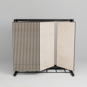 Commercial Tiles Display Rack Stand Metal Sliding Rack for Store Showroom Marble Tiles Booklet Stand 8x4 - Product Image 1