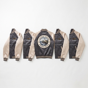 Factory Direct Black Green Satin Varsity Jacket Zip Up Custom Embroidered Copper Mineral Guild Baseball <b>Coat</b> - Product Image 3