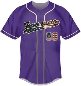 OEM Wholesale Men Blank Baseball Jersey Custom Made Breathable Heat-Transfer Printed Team Softball Shirt Uniforms - Product Image 2