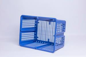 Paniers de rangement en plastique durable avec couvercles Organisateur multi-usages empilable - Product Image 4
