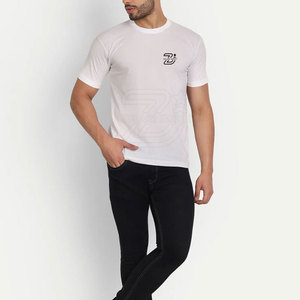 Camiseta de color sólido 100% algodón para hombre, cómoda, talla grande, corte holgado, ropa informal para hombre, camiseta a bajo precio - Product Image 4