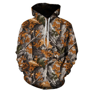 Sweat-shirt à capuche pour homme imprimé 3D motif camouflage animal, manches longues, respirant, style automne, en polyester, pour la chasse - Product Image 3