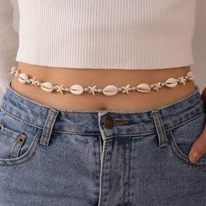 Chaîne de taille superposée en perles pour femme, accessoires de robe, chaîne de corps en perles, bijoux de ventre, accessoires de corps pour fête et mariage - Product Image 5